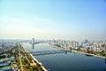 Panoramic view of Pyongyang in the morning. DPRK - North Korea. Royalty Free Stock Photo