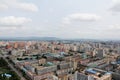 Panoramic view at Pyongyang, North Korea Royalty Free Stock Photo