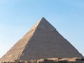 Panoramic view Pyramid of Giza in El Cairo Egypt Royalty Free Stock Photo