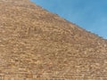 Panoramic view Pyramid of Giza in El Cairo Egypt Royalty Free Stock Photo