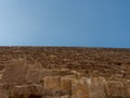 Panoramic view Pyramid of Giza in El Cairo Egypt Royalty Free Stock Photo