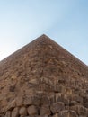 Panoramic view Pyramid of Giza in El Cairo Egypt Royalty Free Stock Photo