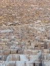 Panoramic view Pyramid of Giza in El Cairo Egypt Royalty Free Stock Photo