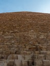 Panoramic view Pyramid of Giza in El Cairo Egypt Royalty Free Stock Photo