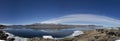 A panoramic view from Qikiqtarjuaq, a Inuit community in the high Canadian arctic located on Broughton Island