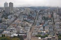 Panoramic view on quarters of old San Francisco