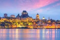 Panoramic view of Quebec City skyline in Canada Royalty Free Stock Photo