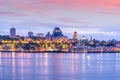 Panoramic view of Quebec City skyline in Canada Royalty Free Stock Photo