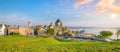 Panoramic view of Quebec City skyline in Canada Royalty Free Stock Photo