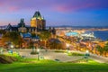 Panoramic view of Quebec City skyline in Canada Royalty Free Stock Photo