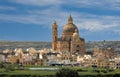 Panoramic view of Rabat or Victoria capital of Gozo