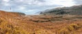 Panoramic view of Ragged Point from Cabrillo Highway in autumn, Royalty Free Stock Photo