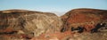 Panoramic view of Rainbow Canyon, Father Crowley Vista Point in Death Valley National Park Royalty Free Stock Photo