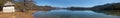 Panoramic view of Rara Daha or Mahendra Tal Lake Royalty Free Stock Photo