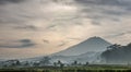 Panoramic view, Rays of light on the big mountain with amazing nature