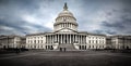 Panoramic view of rear facade of Capitol building in Washington