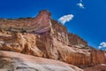 Panoramic view of the red rocks area in northern New Mexico Royalty Free Stock Photo