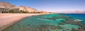 Panoramic view on Red Sea. Royalty Free Stock Photo