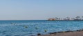 Panoramic view of the Red Sea in the evening Royalty Free Stock Photo