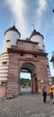 The Old bridge at Heidelberg, downtown and castle in Heidelberg, Germany. Royalty Free Stock Photo