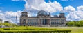 Panoramic view of the Reichstag building in Berlin, Germany Royalty Free Stock Photo