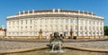 Panoramic view at the Residence of Ansbach in Germany