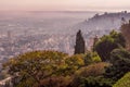 The panoramic view of the residential and industrial districts of Haifa, a city in Israel. Royalty Free Stock Photo