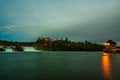 Panoramic view of the Rhine Falls Royalty Free Stock Photo
