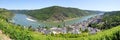 Panoramic view on Rhine river