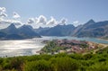 Panoramic View of Riano,Leon,Spain. Royalty Free Stock Photo