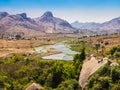 Panoramic view at Anja Community Reserve, Madagascar Royalty Free Stock Photo