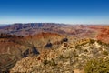 Panoramic view from the rim of the Grand Canyon Royalty Free Stock Photo