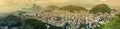 Panoramic view of Rio citycsape Royalty Free Stock Photo