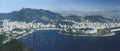 Panoramic view of Rio de Janeiro, Brazil. Royalty Free Stock Photo