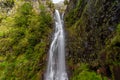 Panoramic view of Risco waterfall, Madeira, Portugal