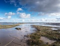 Panoramic view of the river chelmer in essex england