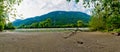 Panoramic view of the river inn in austria Royalty Free Stock Photo