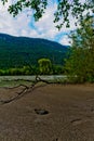 Panoramic view of the river inn in austria Royalty Free Stock Photo