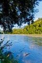 Panoramic view of the river inn in austria Royalty Free Stock Photo