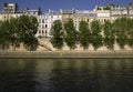 Panoramic view of river SEINE near Carrousel bri