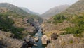 Panoramic view of River Soan flowing near Pharwala Fort Royalty Free Stock Photo