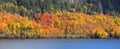 Panoramic view of Riviere Saint Maurice in Quebec Royalty Free Stock Photo