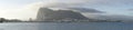 Panoramic view of rock of Gibraltar Royalty Free Stock Photo
