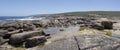 Panoramic view of the rocky beach Augusta West Australia in summer Royalty Free Stock Photo