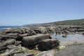 Panoramic view of the rocky beach Augusta West Australia in summer Royalty Free Stock Photo