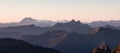 Panoramic View of Rocky Canadian Mountain Landscape. Royalty Free Stock Photo