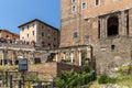 Panoramic view of Roman Forum and Capitoline Hill in city of Rome, Italy Royalty Free Stock Photo