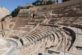 A panoramic view of the Roman Theater of Cartagena in Spain.