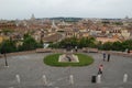 The panoramic view of Rome from one of Roman balconies Royalty Free Stock Photo