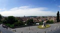 Panoramic view of Rome from the terrace called